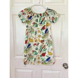 J Crew Hawaii Shift Dress Vacation Off the Shoulder Size 0